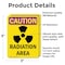 Signmission Radiation & Laser Sign, 5 in H x 3.5 in W, Vinyl Decal, Rectangle OS-2PACK-CR-D-35-V-10255 - alternate 6